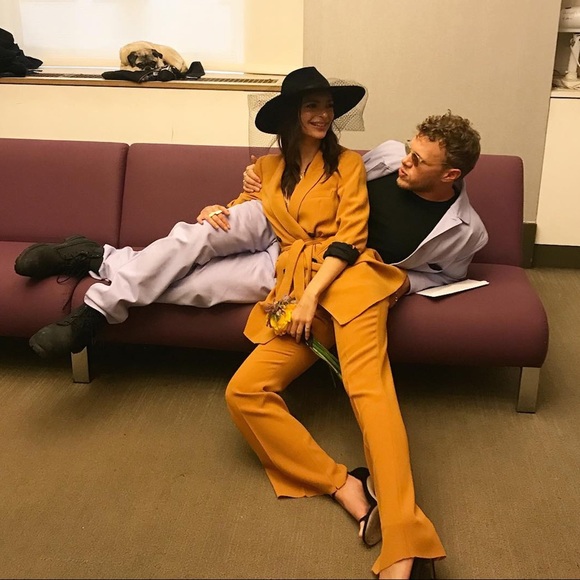 NWT ZARA MUSTARD YELLOW FLARED PANTS TROUSERS - Picture 3 of 8